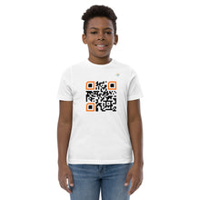 Load image into Gallery viewer, "Just Vibing" QR Code Youth T-Shirt