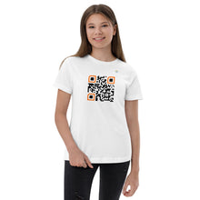 Load image into Gallery viewer, "Just Vibing" QR Code Youth T-Shirt